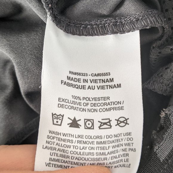 Nike Pro Dri-Fit Youth Shorts Grey Loose Drawstring Elastic Waist Swoosh Pocket - Picture 6 of 13